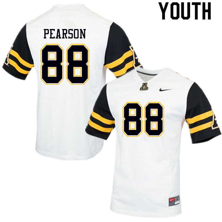 Youth #88 Henry Pearson Appalachian State Mountaineers College Football Jerseys Sale-White